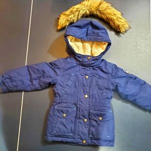 Lands Ends Winter Down Jacket Girls Size 4